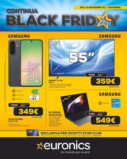 Continua il Black Friday Continua il Black Friday