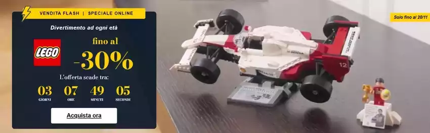 Lego fino al -30% Lego fino al -30%