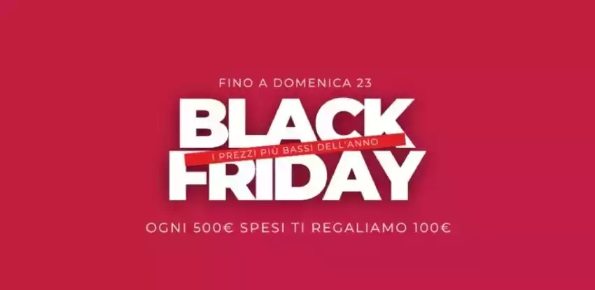 Ogni 500€ spesi ti regliamo 100€