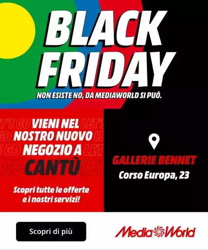 Il Black friday arriva a Cantù!