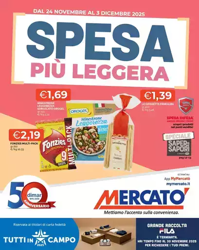 Spesa più leggera