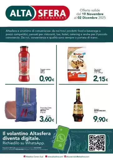 Offerte valide dal 19 novembre al 2 Dicembre 2025