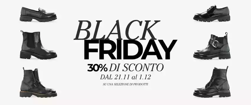 Black friday 30% di sconto