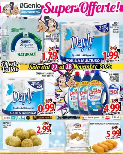 Solo Dal 22 al 28 novembre 2025 Solo Dal 22 al 28 novembre 2025