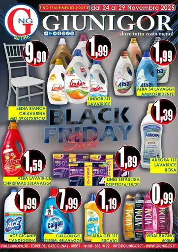 Dal 24 al 29 novembre Dal 24 al 29 novembre