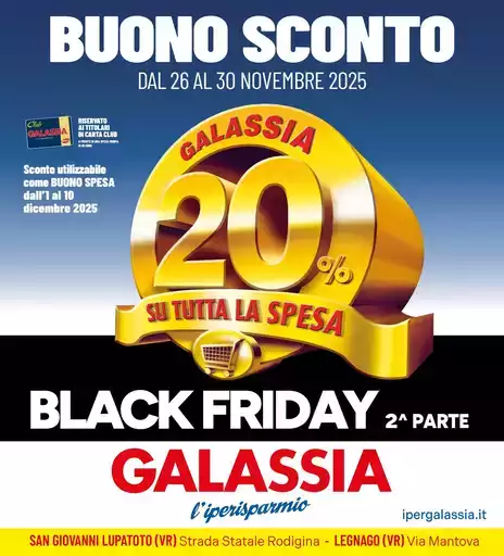 BLACK FRIDAY BUONO 20%