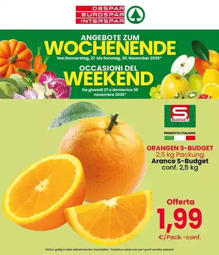 Occasioni del weekend