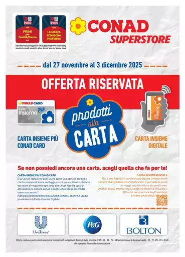 PRODOTTI ALLA CARTA