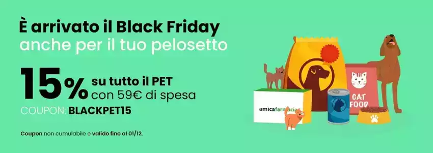 15% su tutto il pet 15% su tutto il pet