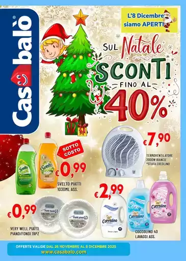 Su natale sconti fino al 40%