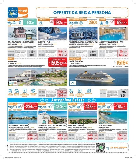 OFFERTE DA 99€ A PERSONA