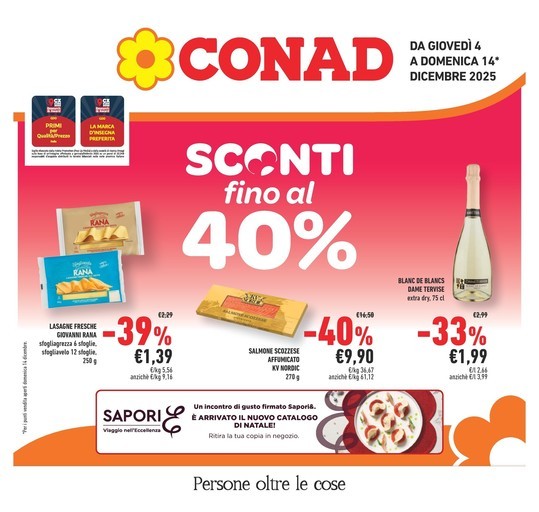 Sconti fino al 40%