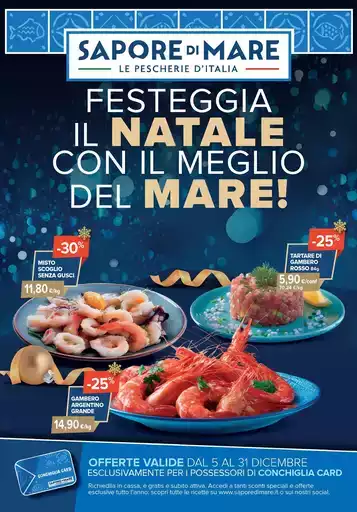 Festeggia il natale con il meglio del mare! Festeggia il natale con il meglio del mare!