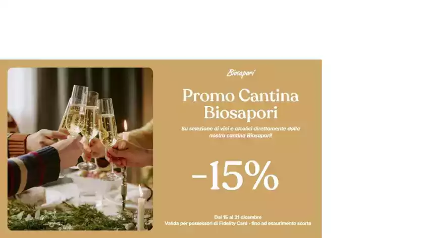 PROMO -15% SU SELEZIONE DELLA NOSTRA CANTINA PROMO -15% SU SELEZIONE DELLA NOSTRA CANTINA
