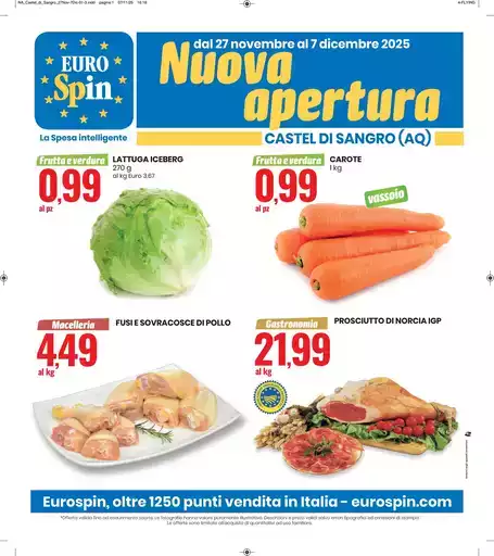 Nuova Apertura Castel di Sangro Nuova Apertura Castel di Sangro