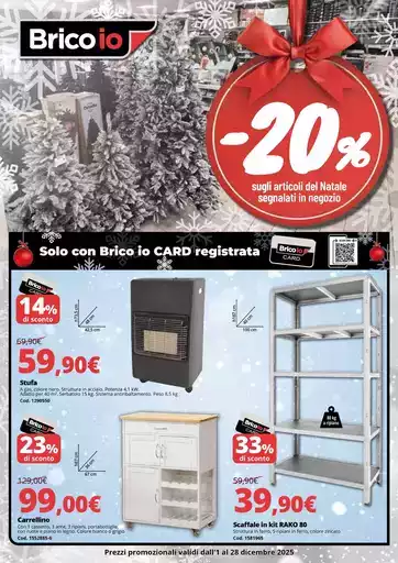 -20% sugli articoli del Natale -20% sugli articoli del Natale