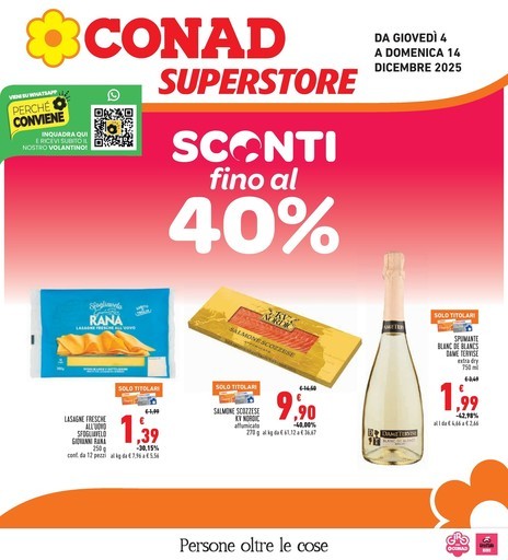 Sconti fino al 40%