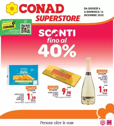 Sconti fino al 40%