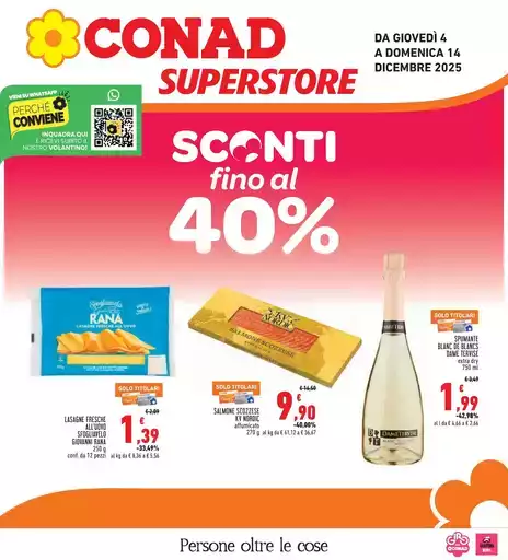 Sconti fino al 40%