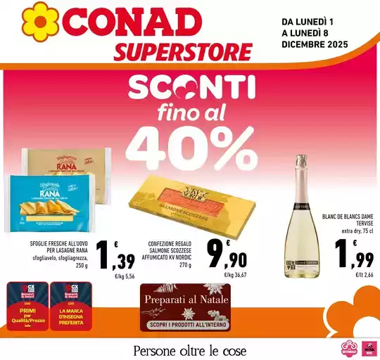 SCONTI FINO AL 40% SCONTI FINO AL 40%