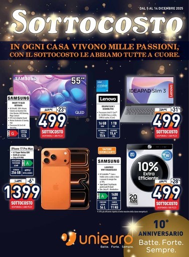 SOTTOCOSTO da Unieuro!
