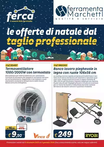 Le offerte di natale dal taglio professionale