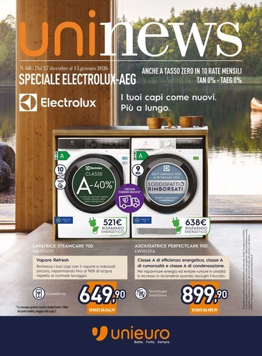 Speciale Electrolux AEG da Unieuro!
