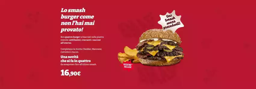 Lo smash burger come non l'hai mai provato