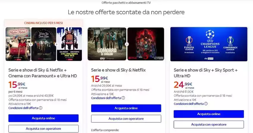 Le nostre offerte scontate da non perdere Le nostre offerte scontate da non perdere