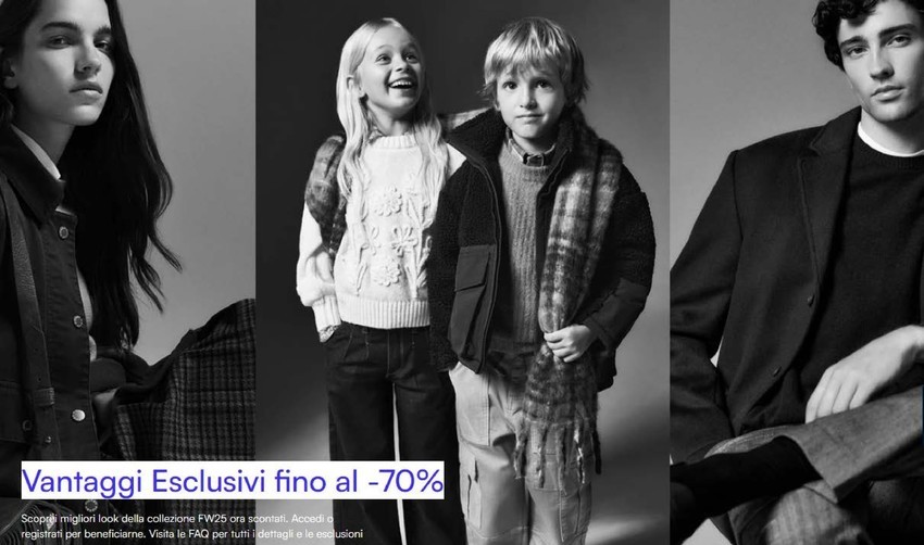 Vantaggi esclusivi fino al -70%