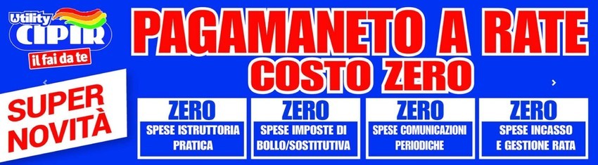 Pagamaneto a rate costo zero