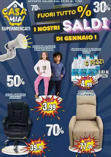 Fuori tutto % i nostri saldi di gennaio!