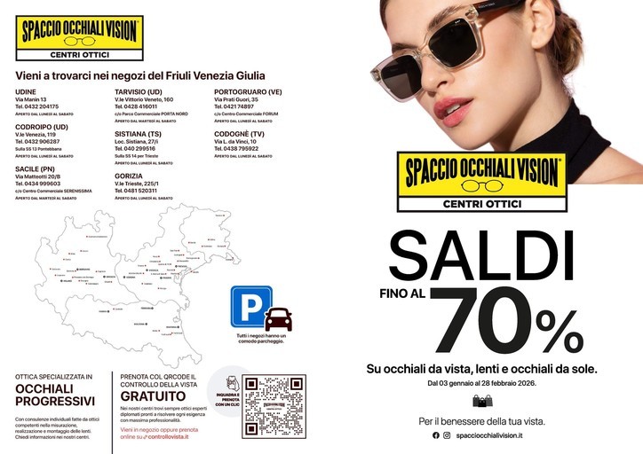 Saldi fino al 70%