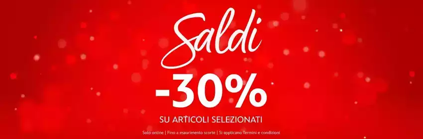 Saldi -30% Saldi -30%