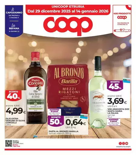 Dal 29 dicembre 2025 al 14 gennaio 2026 Dal 29 dicembre 2025 al 14 gennaio 2026