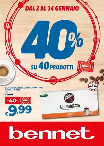 40% su 40 prodotti