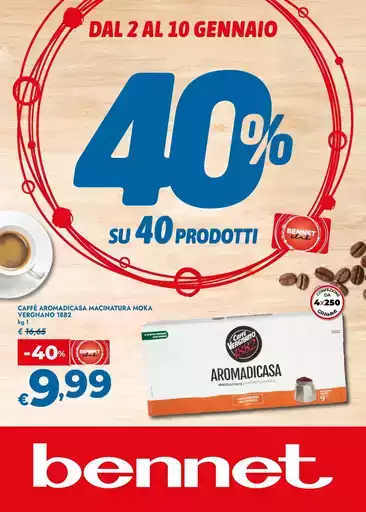 40% su 40 prodotti