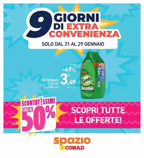 9 giorni di extra convenienza