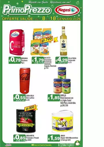 Offerte valide dall 8 al 18 gennaio 2026