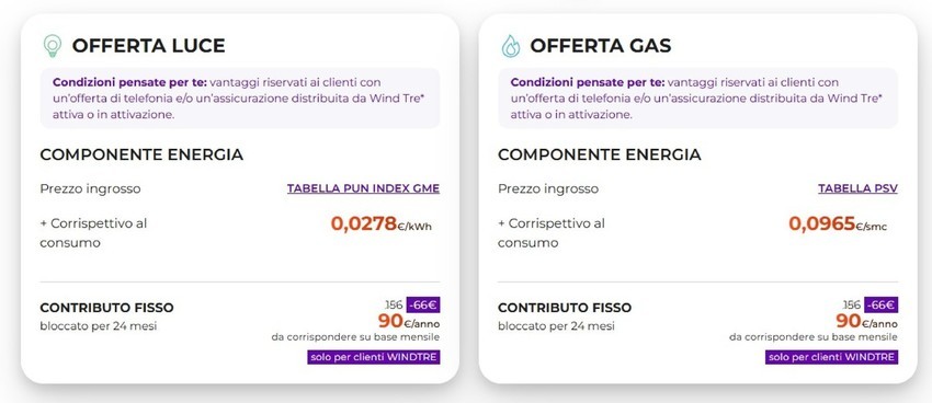 Offerta luce & gas