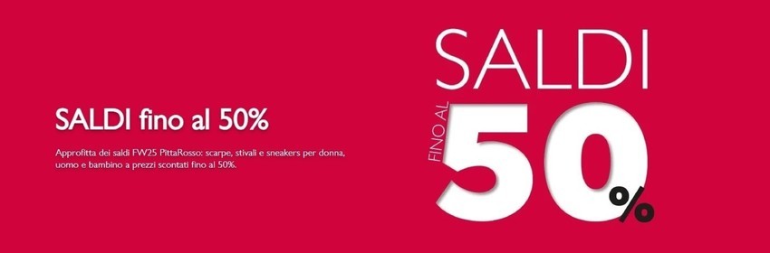 Saldi fino al 50%
