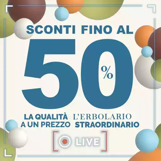 Sconti fino al 50%