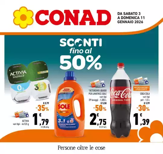 Sconti fino al 50%