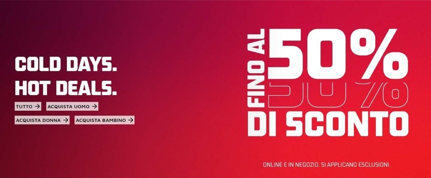 Fino al 50% di sconto
