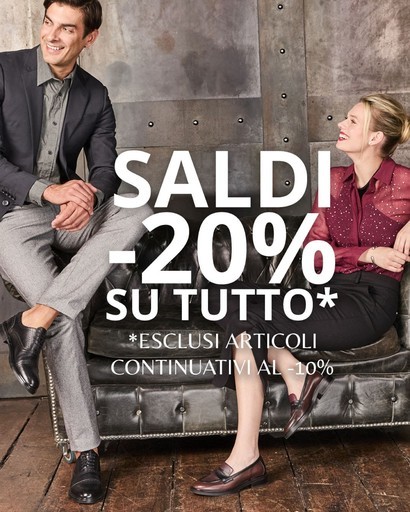 Saldi -20% su tutto
