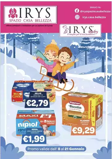 Promo valide dall' 8 al 21 gennaio