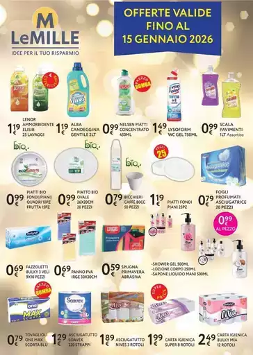 Offerte valide fino al 15 gennaio