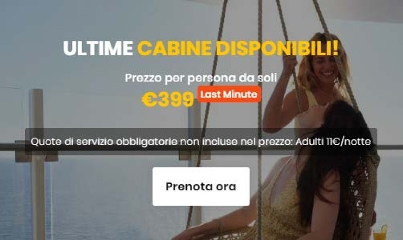 Ultime Cabine disponibili!