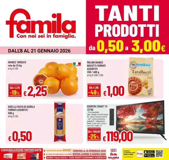 Tanti prodotti da 0,50 euro a 3,00 euro