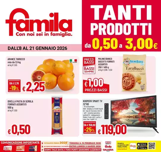 Tanti prodotti da 0,50 euro a 3,00 euro